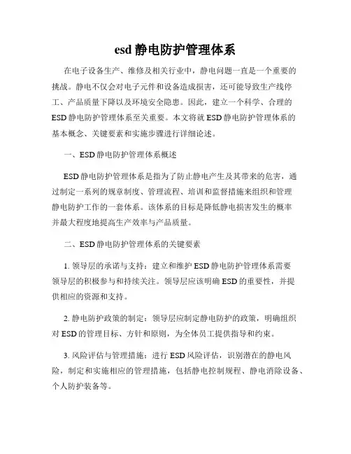 esd静电防护管理体系
