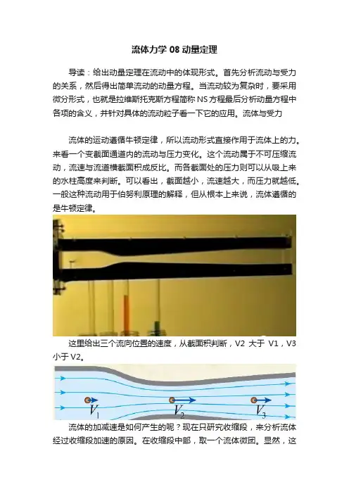 流体力学08动量定理
