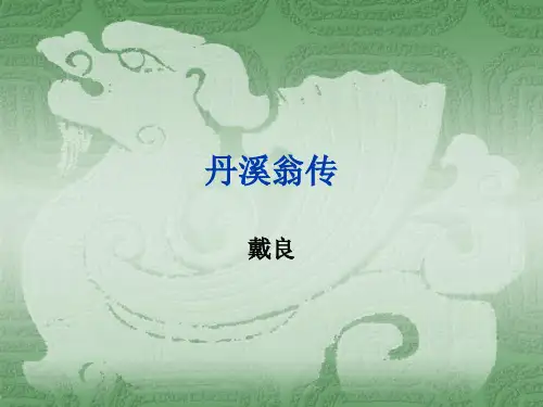 中医古文课件-丹溪翁传