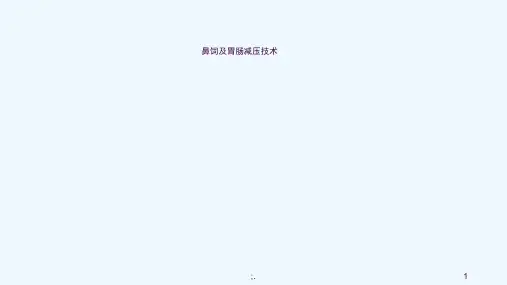 鼻饲及胃肠减压技术ppt课件