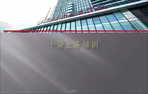 《银行个贷培训》PPT课件