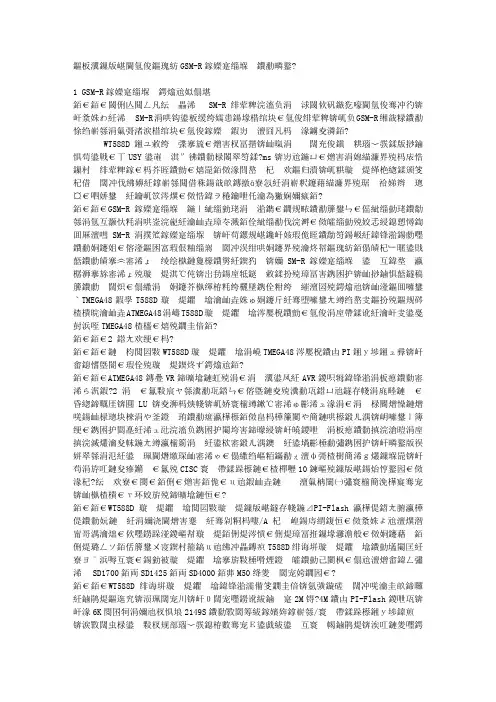 新型数据通信方式GSM-R手持终端的实现
