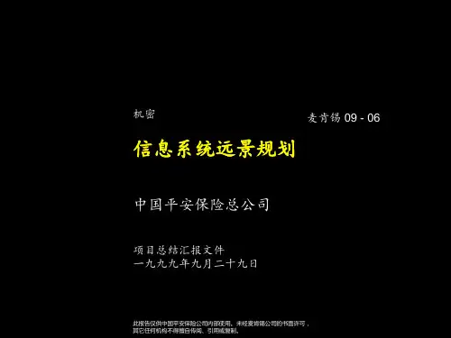 麦肯锡-中国平安保险总公司信息系统远景规划