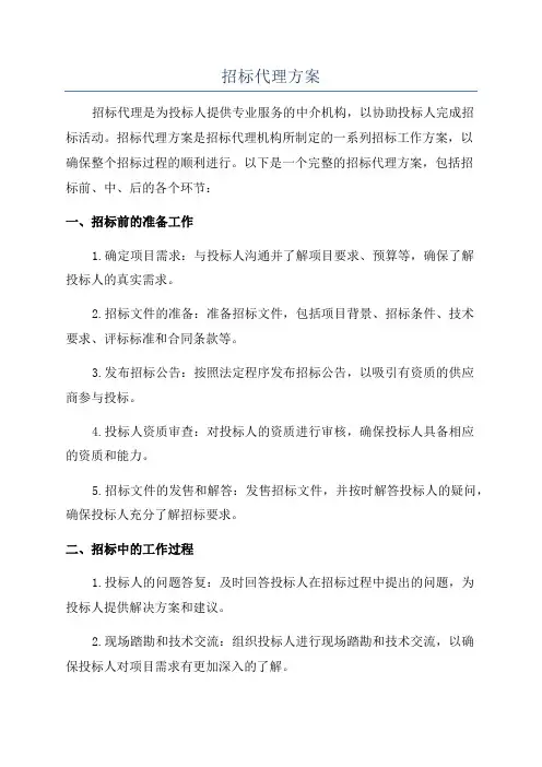 招标代理方案
