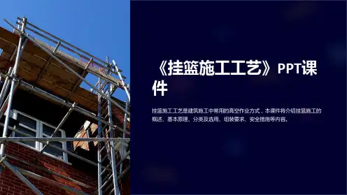 《挂篮施工工艺》课件