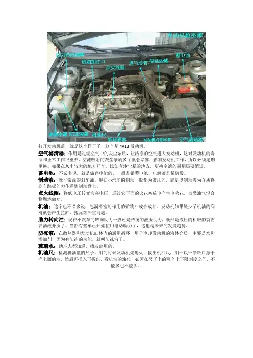 (完整版)史上最全面的汽车各零件部位图解有图解说