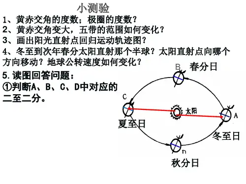 人教版高中地理必修一第一章第三节地球的运动 课件(共31张PPT)