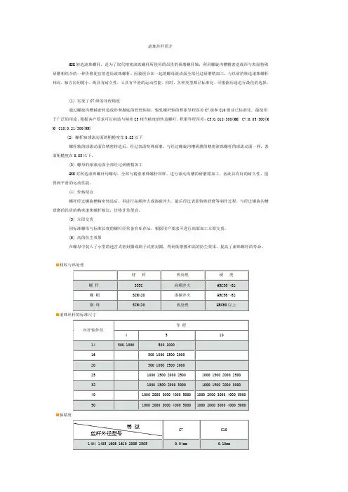 滚珠丝杆简介