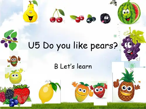 【最新】人教PEP三年级英语下册Unit5 B let’s learn公开课课件