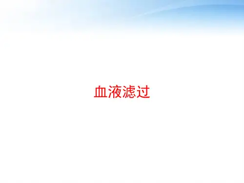 血液滤过 ppt课件