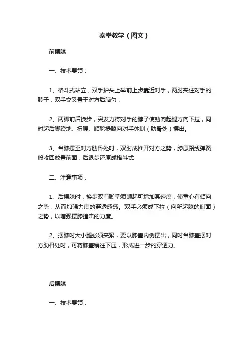 泰拳教学（图文）