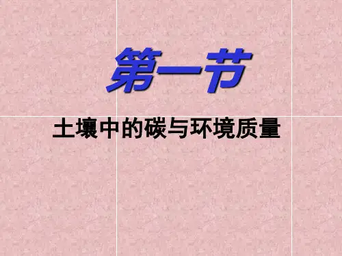 土壤中的碳
