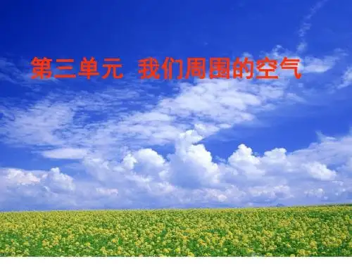 九年级化学(鲁教版上册)教学课件：4.1_空气的成分课件