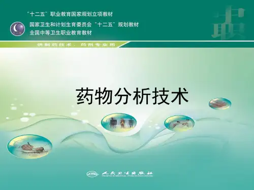 药物分析技术 人卫第一章