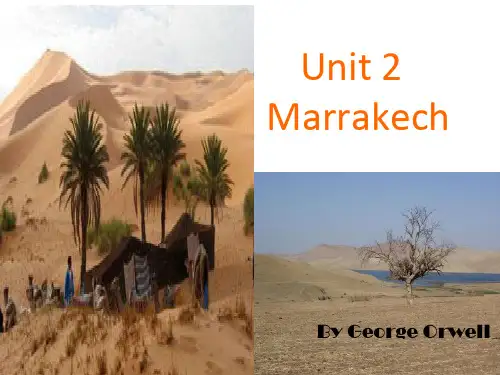 高级英语_Lesson2_Marrakech_课件