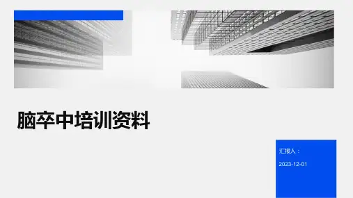 脑卒中培训资料