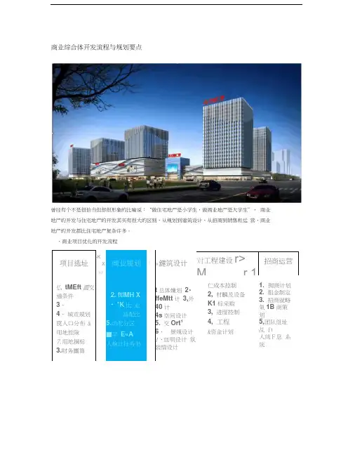商业综合体开发流程与规划要点教程文件