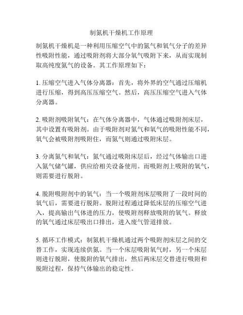 制氮机干燥机工作原理