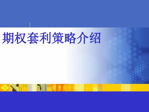 《期权套利策略介绍》PPT课件