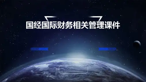 国经国际财务相关管理课件