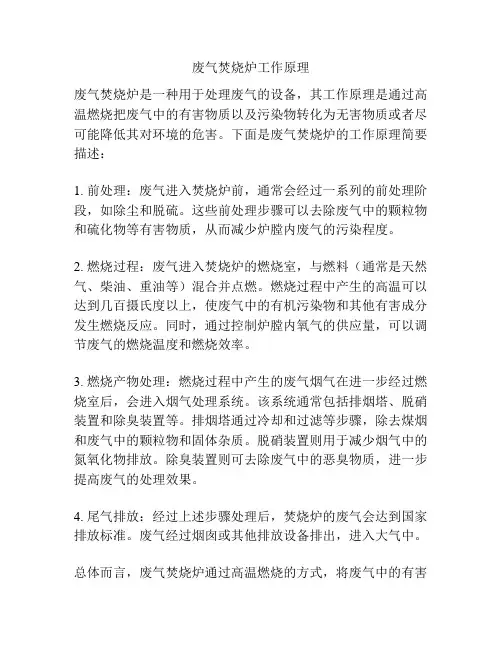 废气焚烧炉工作原理