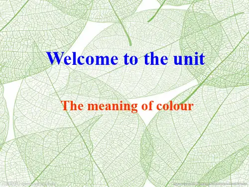 译林牛津版高中英语选修9 U3 Welcome to the unit课件