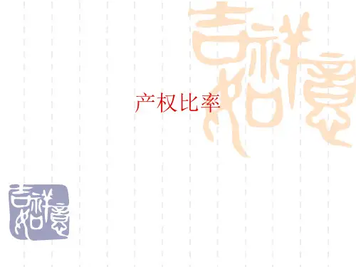 产权比率课件