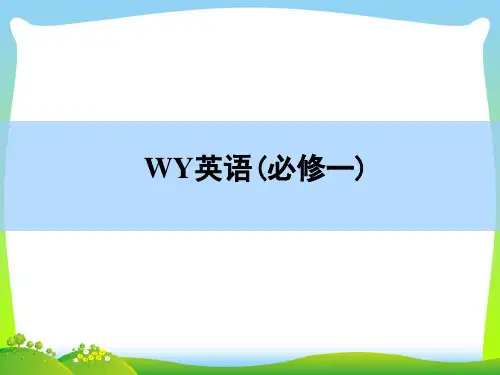 高三英语外研版一轮课件：必修1-Module5 A Lesson in a Lab