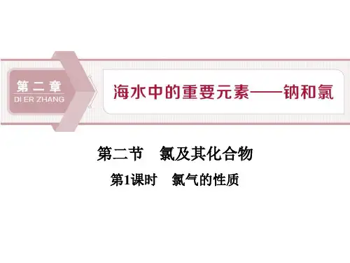 人教版高中化学必修一《氯及其化合物》海水中的重要元素—钠和氯PPT精品课件