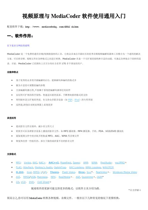MediaCoder软件使用