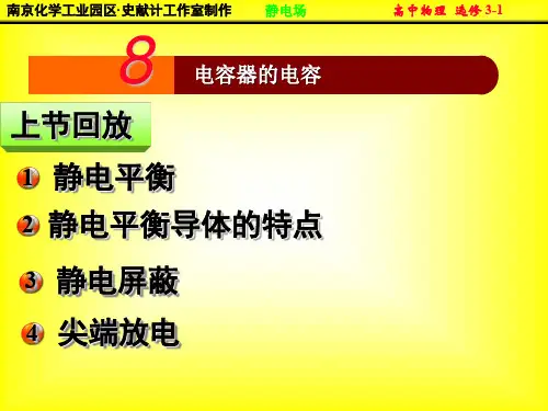 高中物理选修3-1-电容器ppt课件