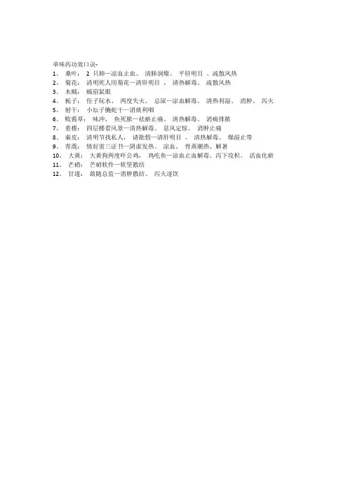 中药记忆法