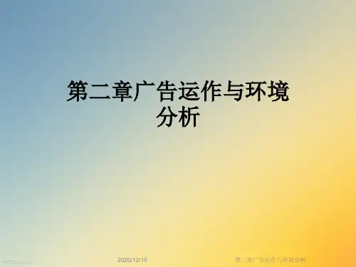 第二章广告运作与环境分析