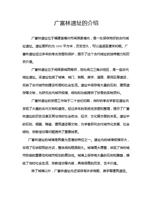 广富林遗址的介绍