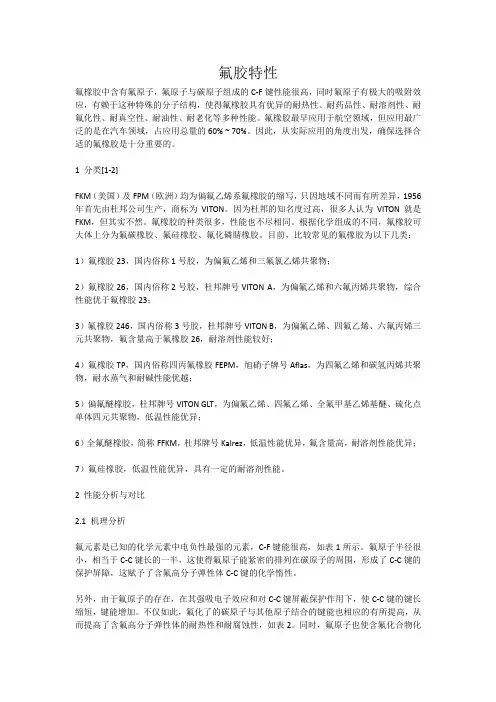 氟胶特性