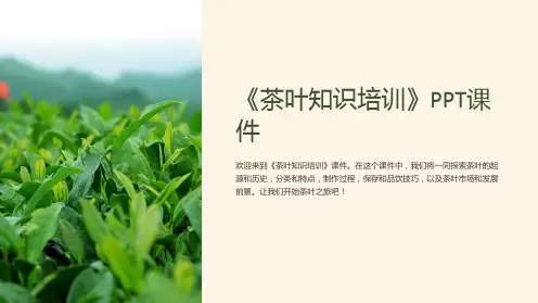 《茶叶知识培训》课件