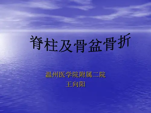 骨科教学课件：脊柱及骨盆骨折