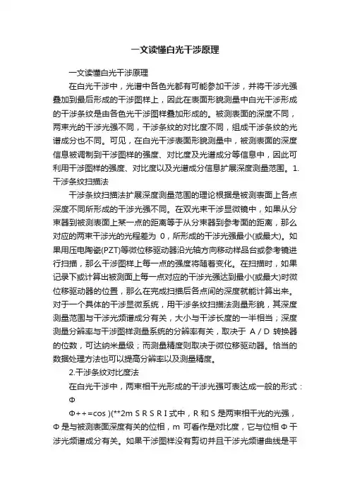 一文读懂白光干涉原理