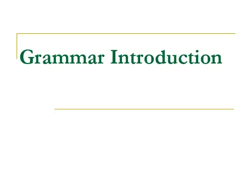 Grammar Introduction