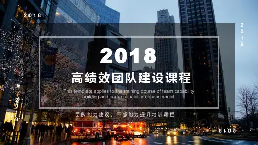 高绩效团队建设PPT素材