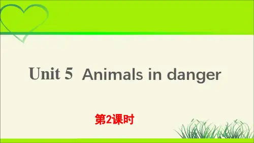 Unit 5  Animals in danger第2课时示范公开课教学课件【小学英语外研六年级上册
