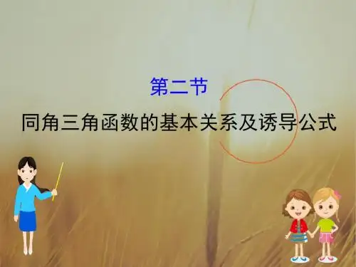 2019版高考数学理全国一轮复习课件：3-2同角三角函数的基本关系及诱导公式 精品