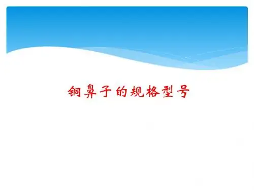铜鼻子的规格型号