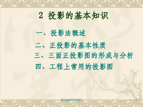 投影的基本知识 完整PPT课件