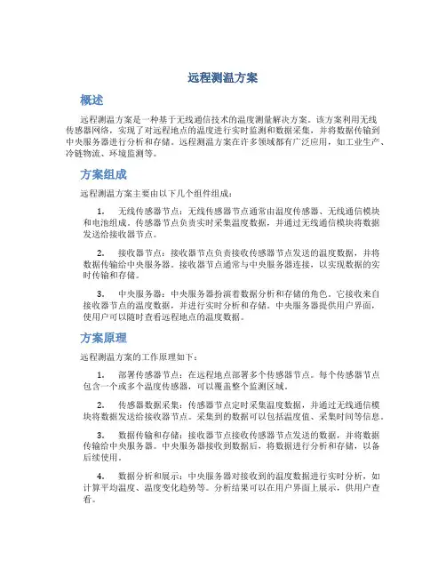 远程测温方案
