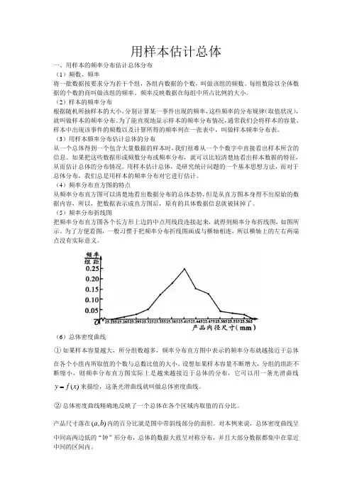 用样本估计总体