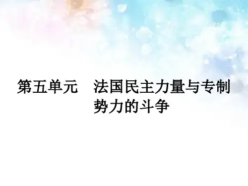 高中历史(人教版)选修二课件 课后习题 5.1 第1课 法国大革命的最初胜利