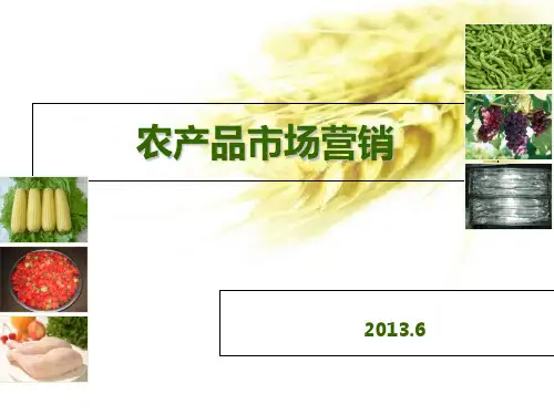 农产品市场营销策略 ppt课件