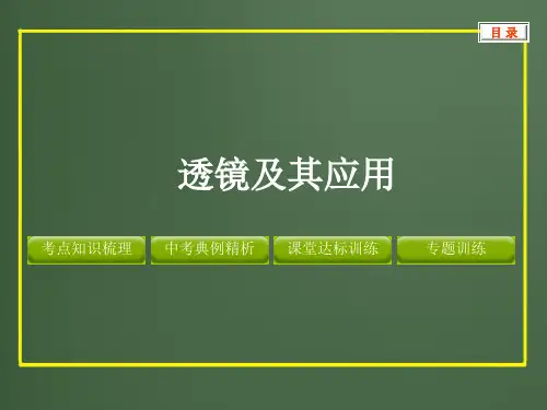 2012版中考复习物理精品课件(含11真题和12预测试题)专题--透镜及其应用