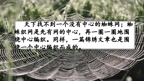 部编版六年级语文上册第五单元《习作：围绕中心意思写》课件(共24张PPT)